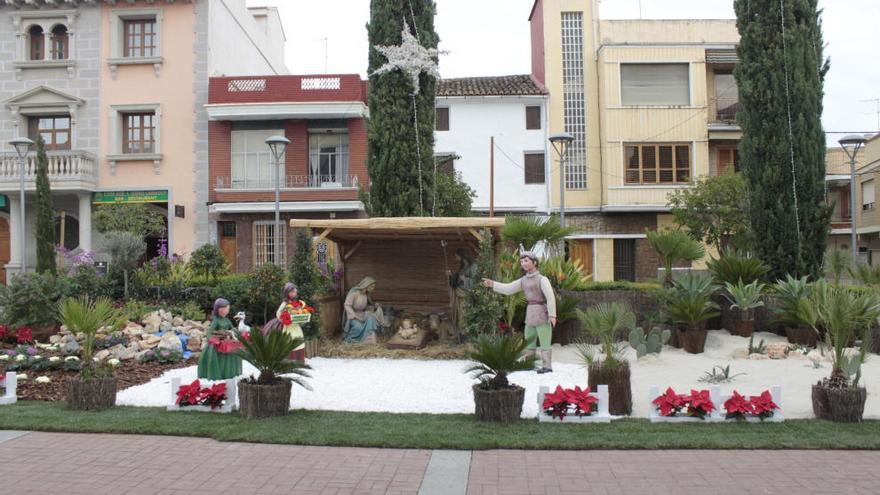 El belén municipal de Picassent, instalado desde el lunes.