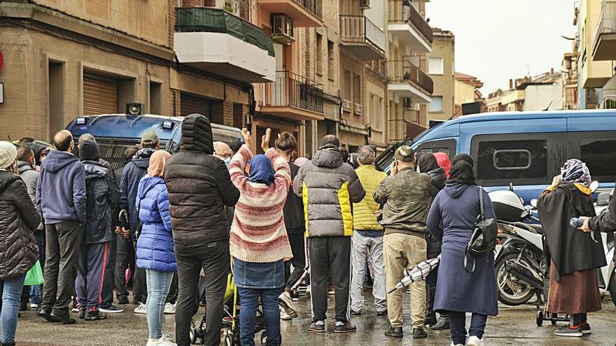 Protestes per un desnonament a Manresa