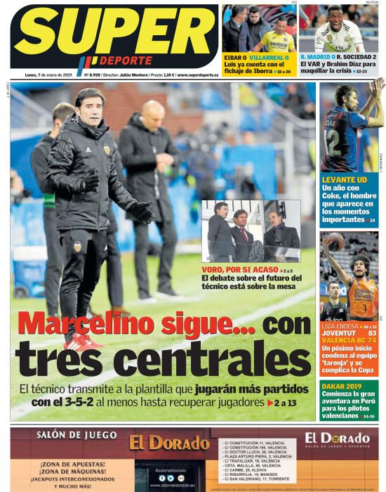 Portada SUPERDEPORTE lunes 7 de enero 2018