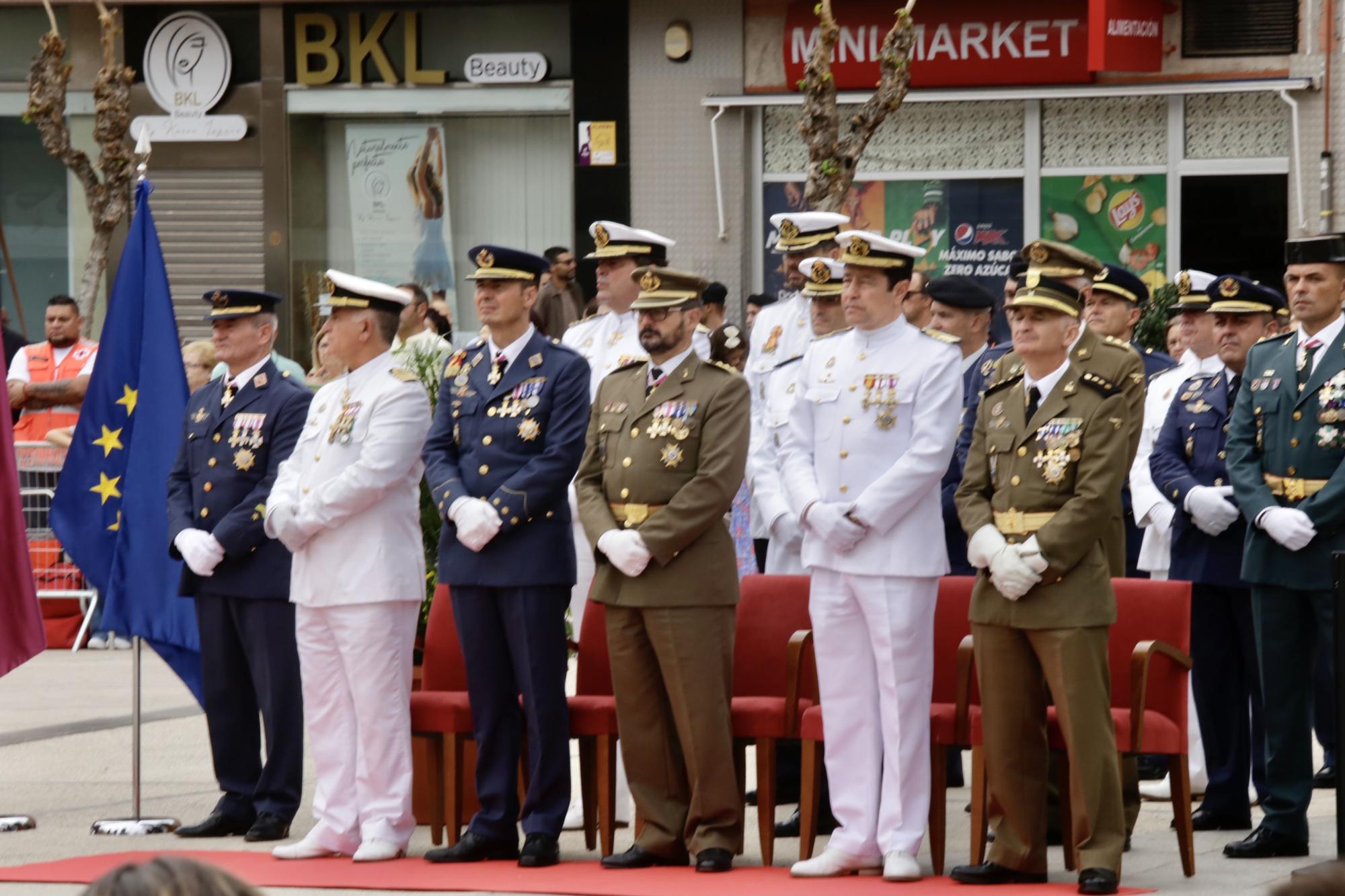 El homenaje a la bandera en Alcantarilla, en imágenes