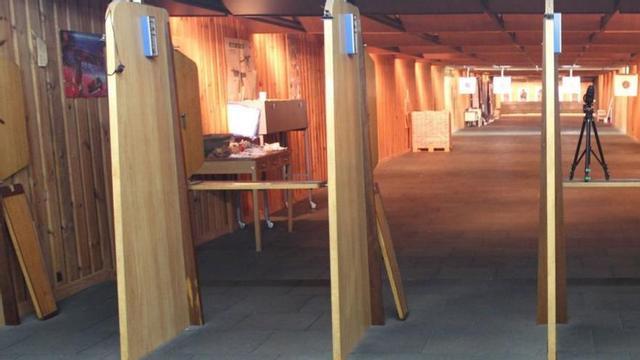 La galería de tiro de la comisaría de Ourense (archivo).   | // IÑAKI OSORIO