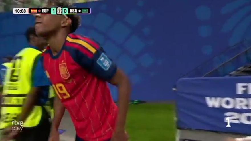 España - Arabia Saudí: Así ha sido el 1-0 de Lamine Yamal