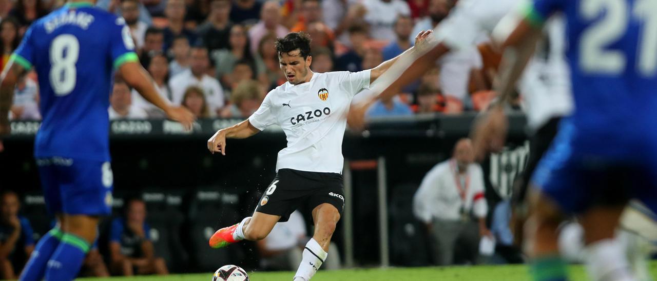 Hugo Guillamón, frente al Getafe