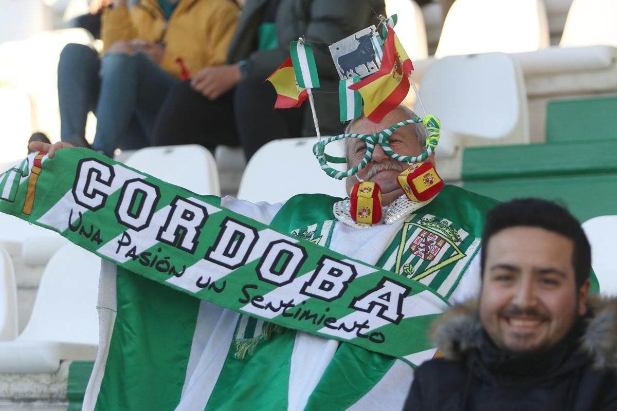 La afición blanquiverde en el Córdoba-Albacete