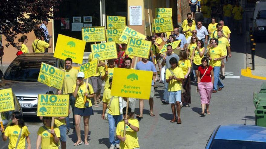 Protesta vecinal contra el PAI de Porxinos