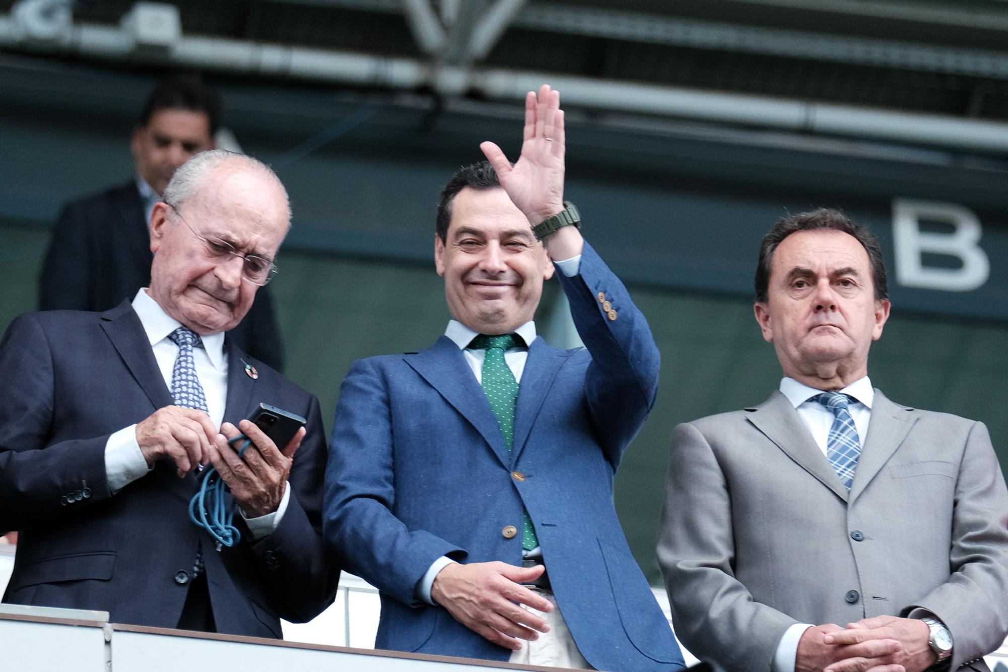 Partido de vuelta de la semifinal del play off de ascenso a Segunda División entre el Málaga CF y el Celta Fortuna