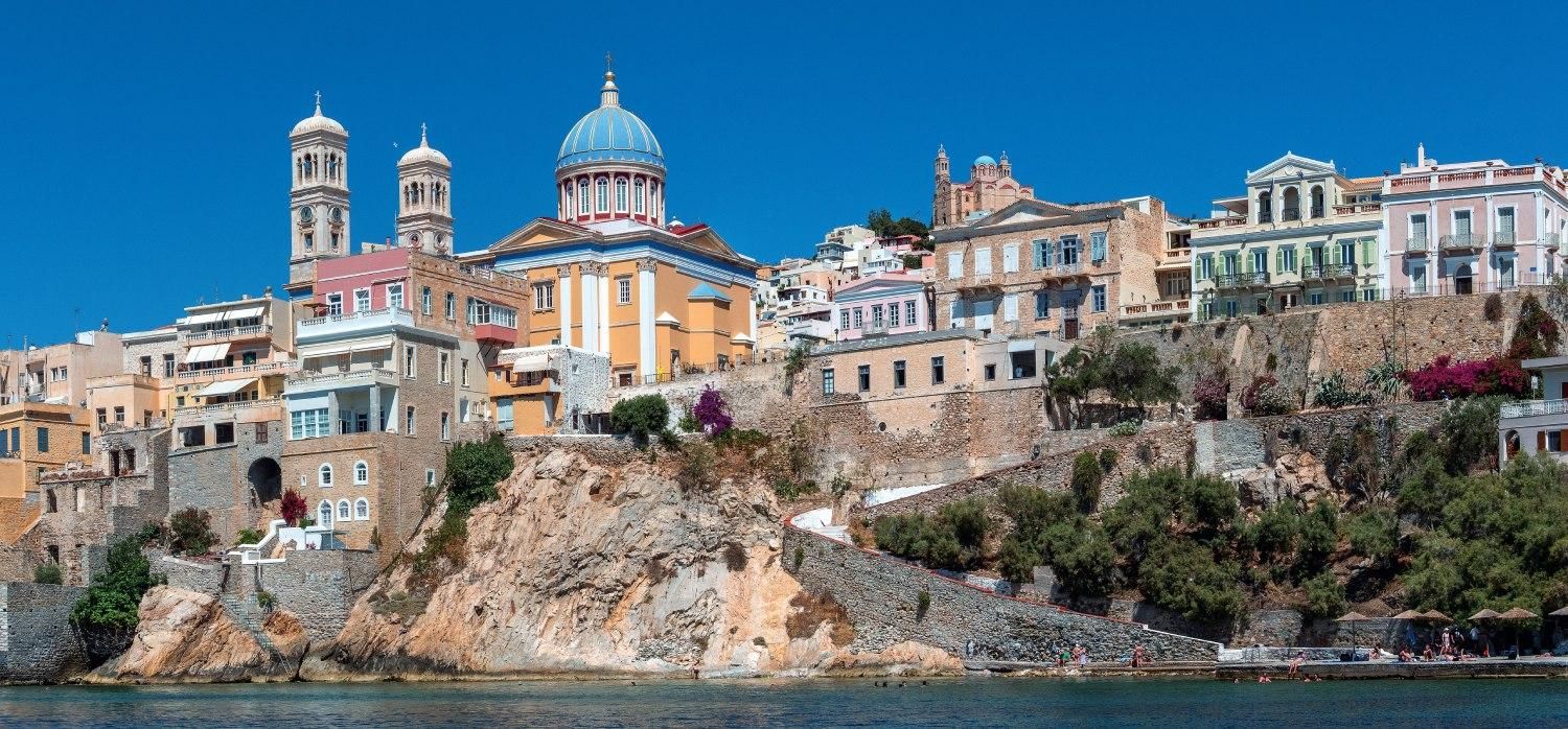 Ciudad de Ermúpolis en Syros.
