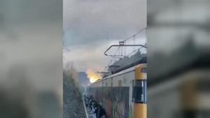 El incendio en un tren en Torelló obliga a parar la R3 entre Manlleu y Ripoll