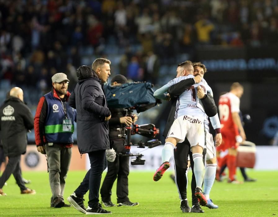 Las mejores imágenes de la remontada celeste en Balaídos frente al equipo de Lopetegui.