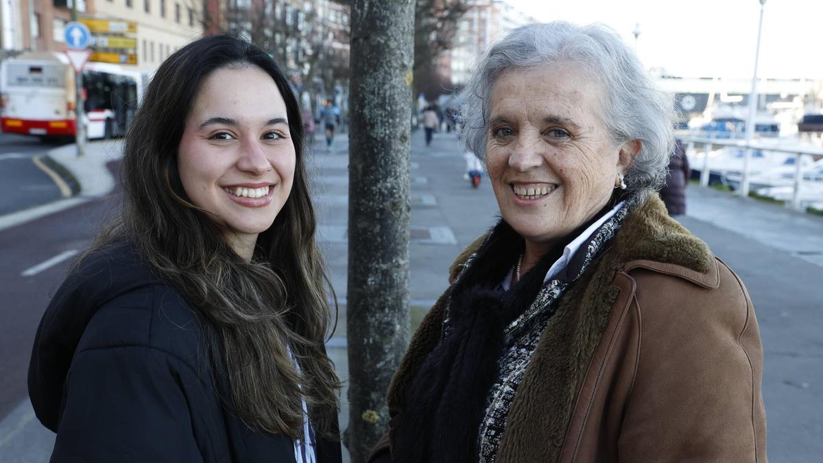 Adhis Molinas, a la izquierda, y Charo Falcón, en Rodríguez San Pedro.