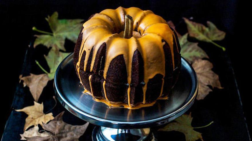 Pumpkin cake.