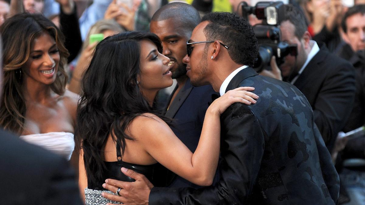 Lewis Hamilton y Kim Kardashian en 2014
