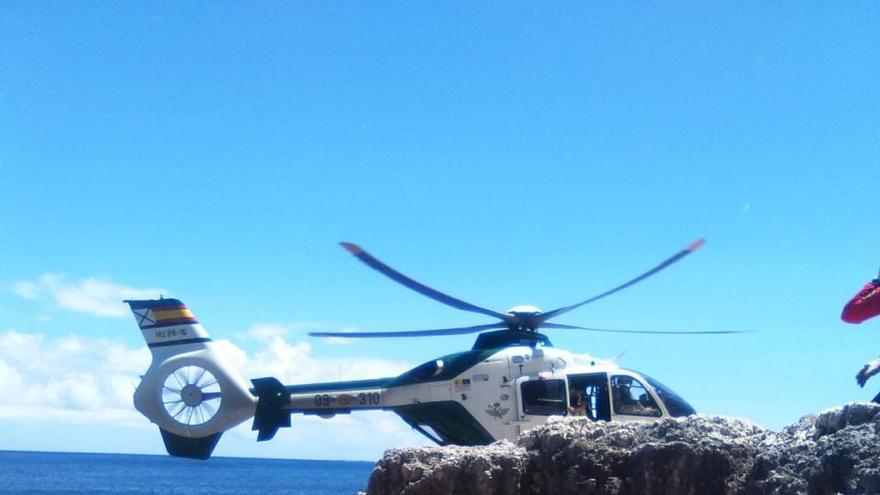 Evacuan en helicóptero a un excursionista en Santanyí tras romperse un tobillo