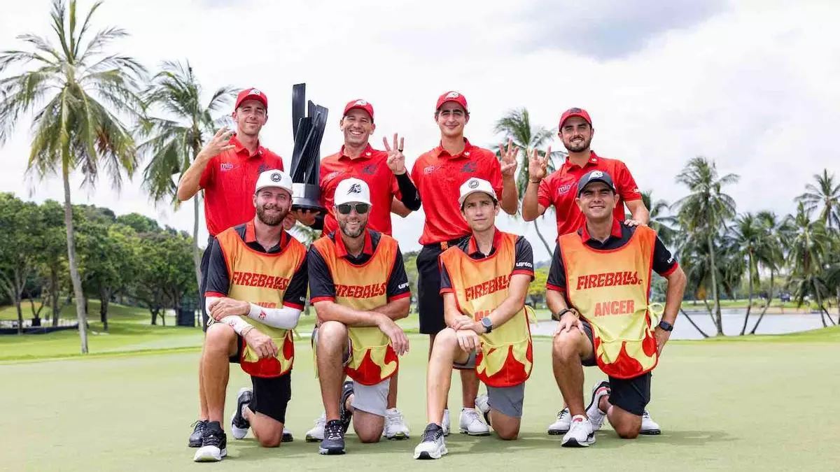 David Puig brilla de nuevo en el LIV Golf y hace historia con los 'Fireballs'
