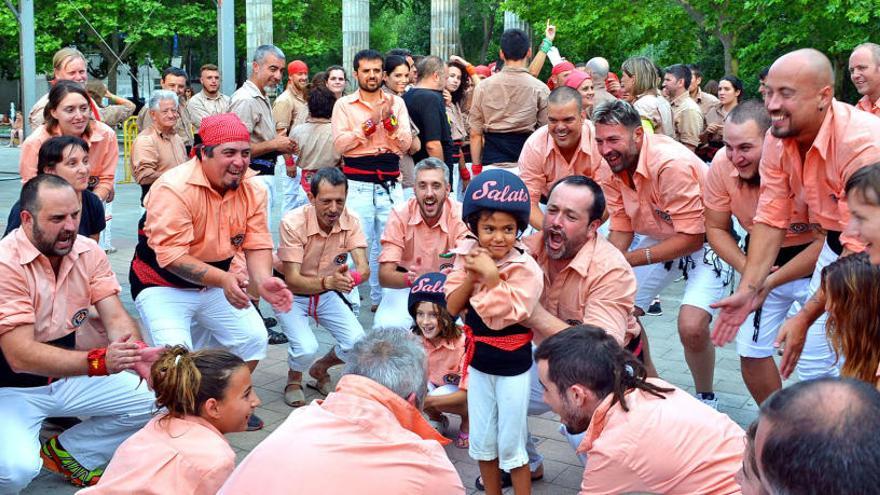 Celebració dels Salats de Súria durant la Jornada Castellera de la Festa Major de Súria.