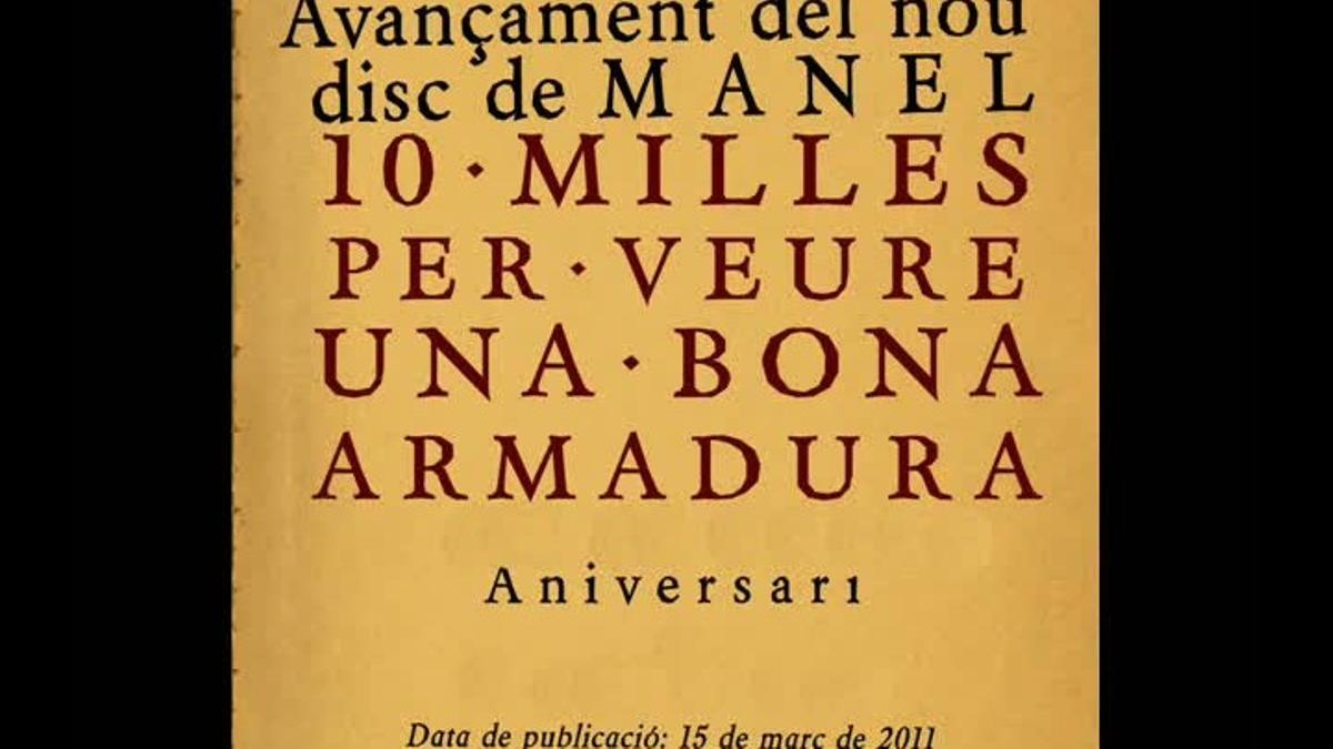 La cançó ’Aniversari’, tal com l’ha pujat el grup Manel a la web