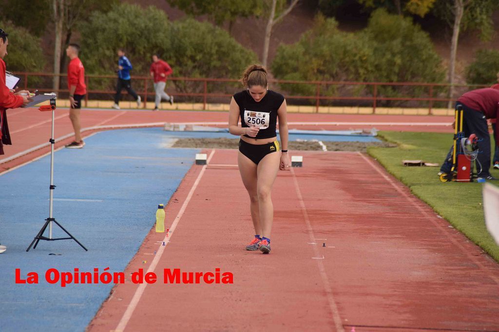 Regional absoluto y sub-23 de atletismo en Lorca (I)