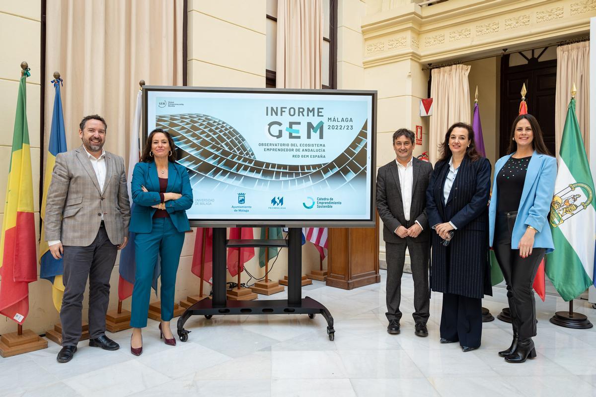 Presentación del Informe GEM Málaga 2022/23 sobre actividad emprendedora de la ciudad.