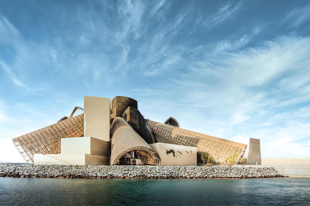 Vista exterior del nuevo museo Guggenheim Abu Dhabi