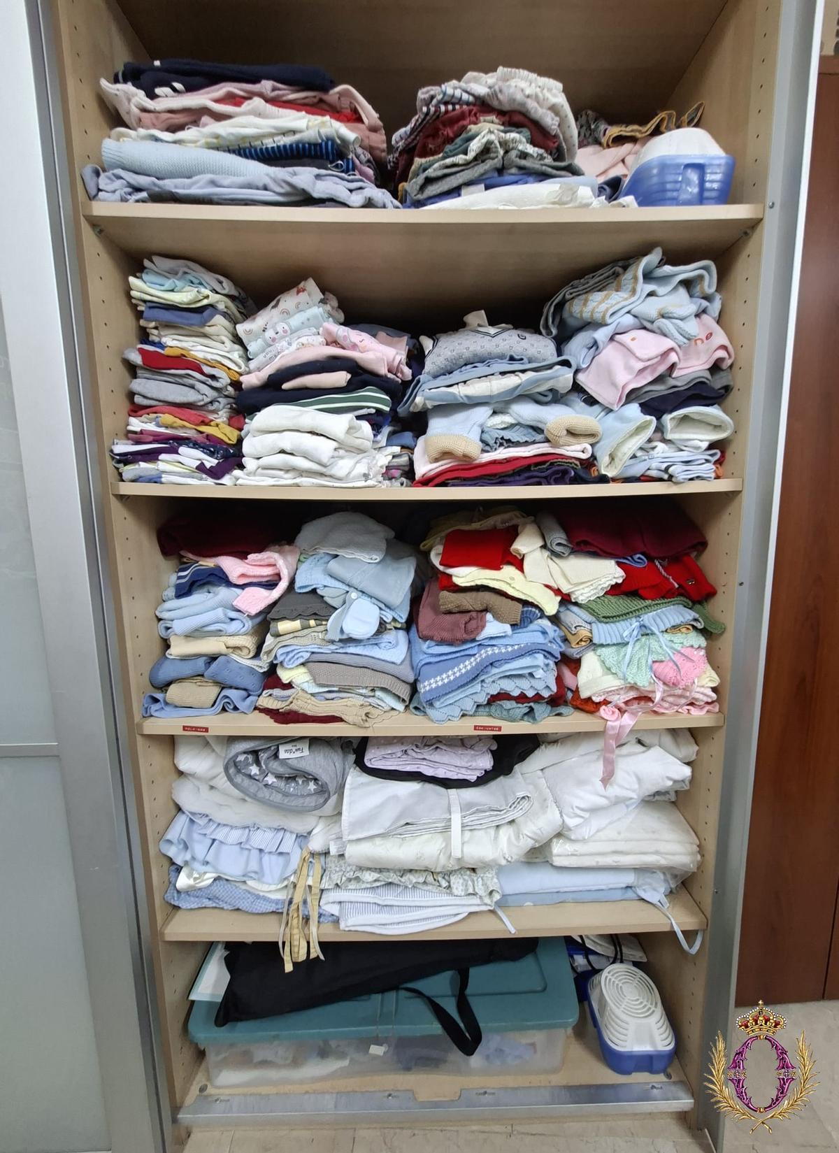 Ropa procedente de donaciones.