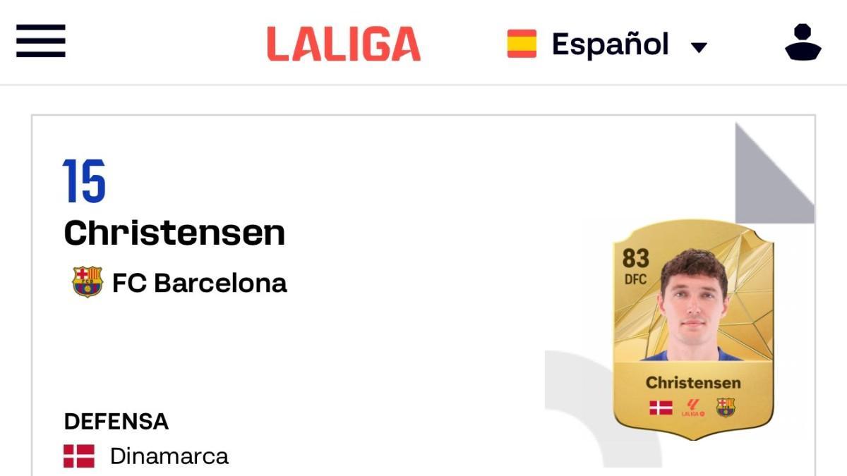 Christensen ya vuelve a estar inscrito en la Liga