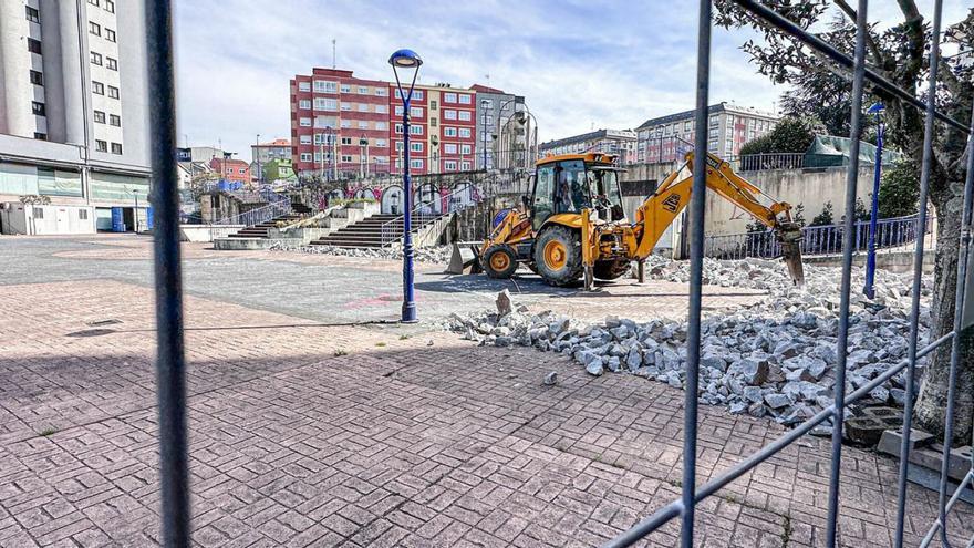 Comienza la reparación y renovación de la plaza de Galicia