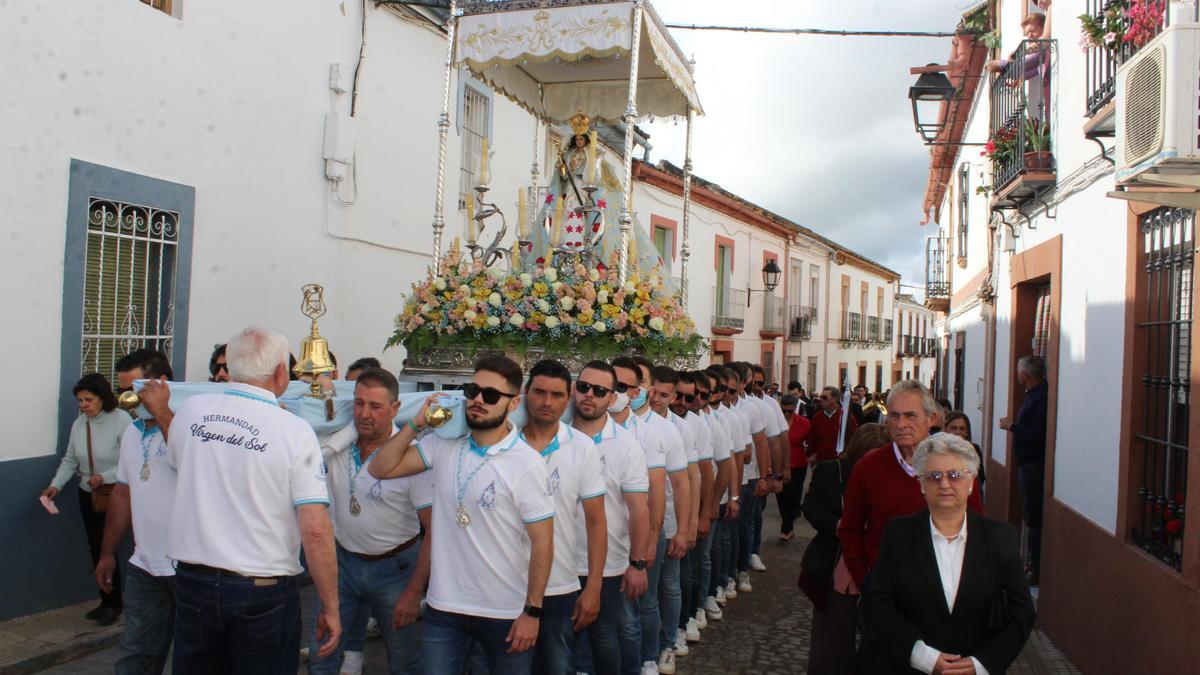 Procesión de la Virgen del Sol en Adamuz.