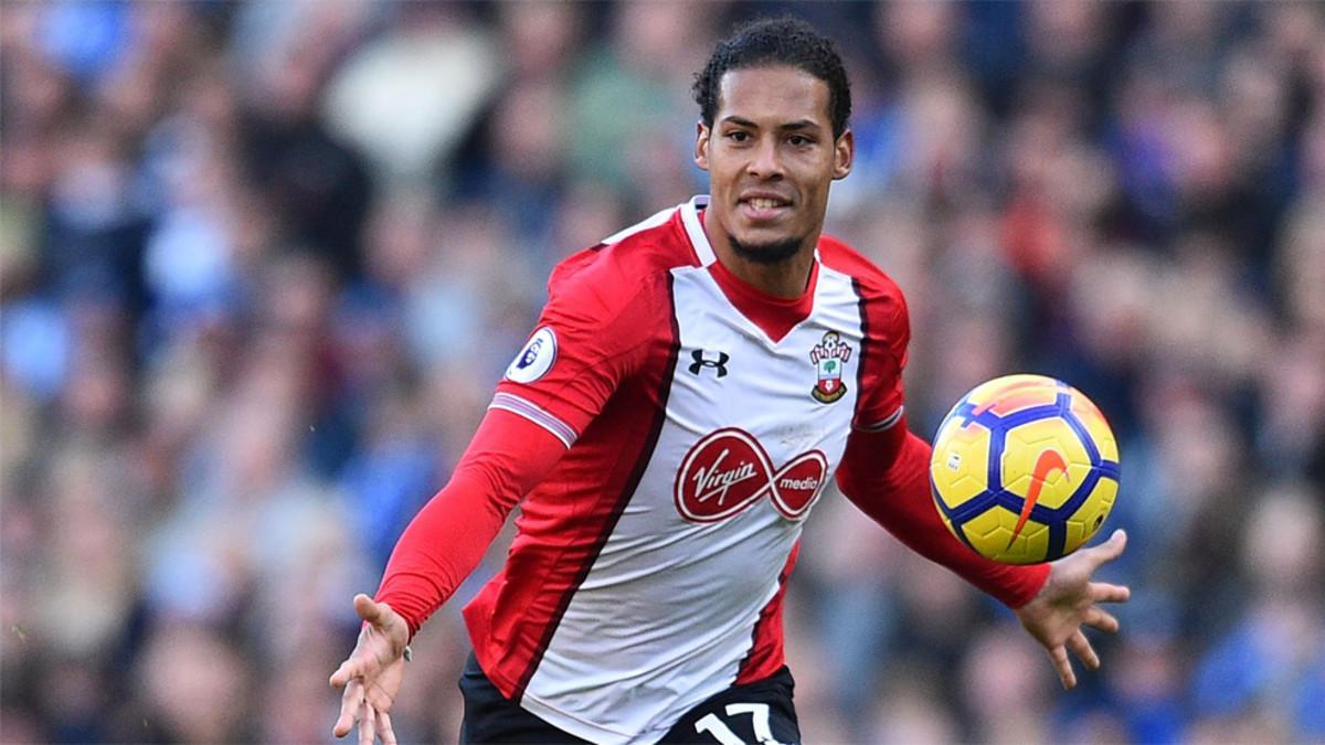 Virgil van Dijk durante un partido del Southampton