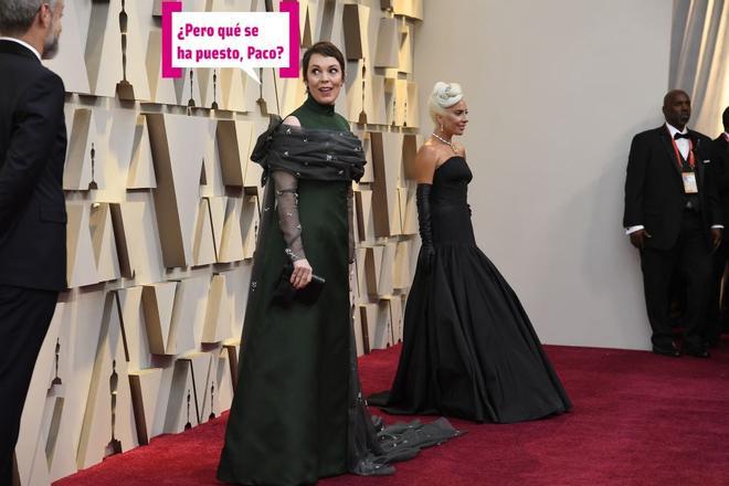 Olivia Colman flipa con el vestido de Lady Gaga en los Oscar 2019