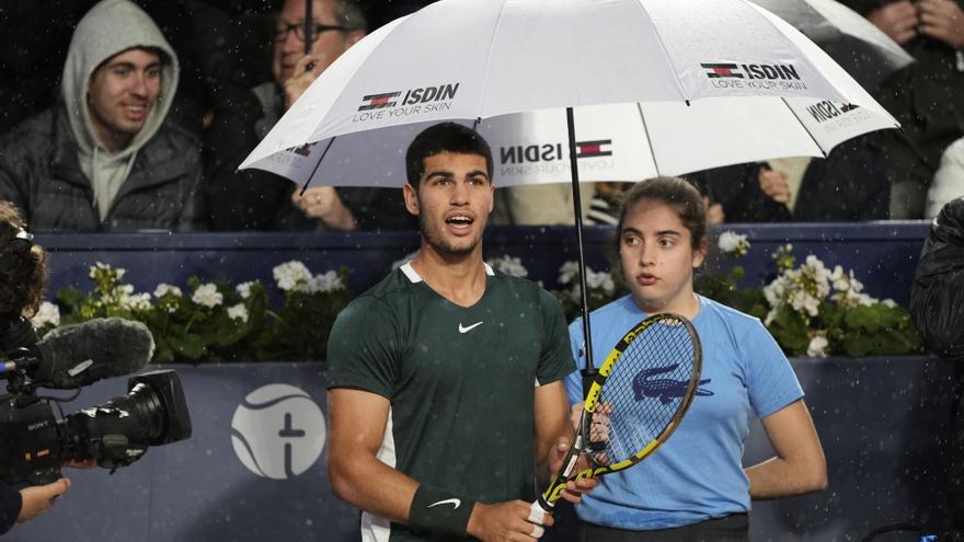 La lluvia obliga a suspender el encuentro entre Alcaraz y Monfils en Cincinnati