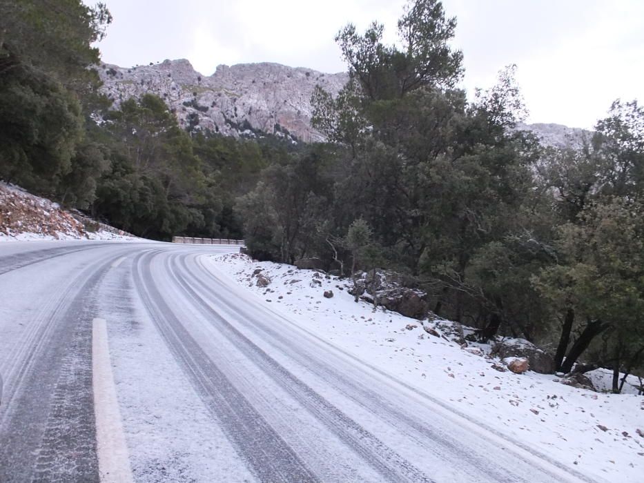 La nieve llega a Mallorca