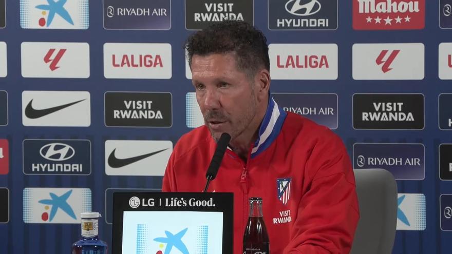 Simeone: "Baena reaparecerá contra el Rayo"