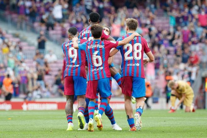 Las mejores imágenes del Barça - Levante: Ansu Fati, Depay, de Jong, Gavi, Nico...