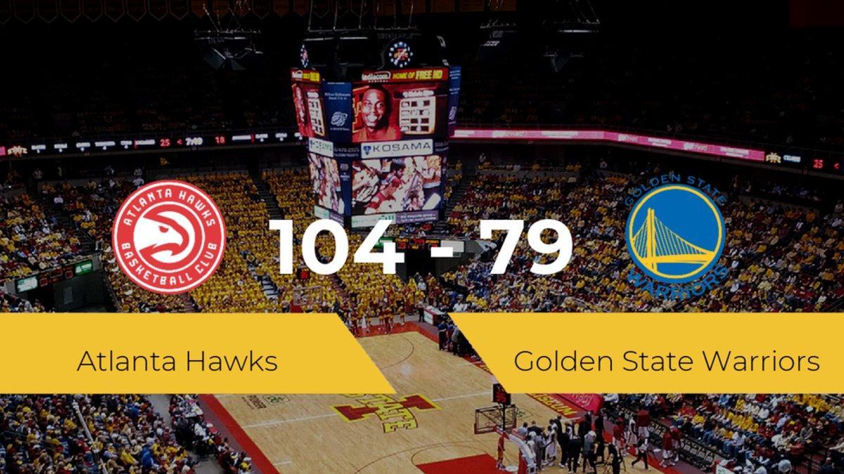 Atlanta Hawks se hace con la victoria en el State Farm Arena contra Golden State Warriors por 104-79