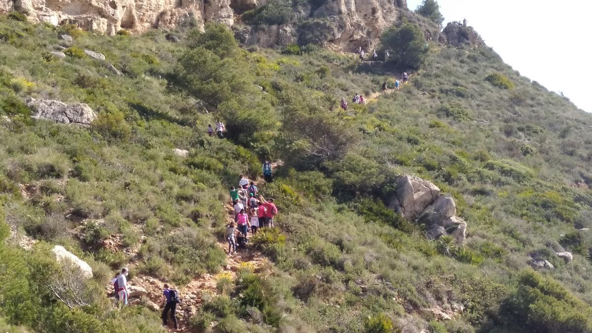 Un tramo de la ruta de los acantilados