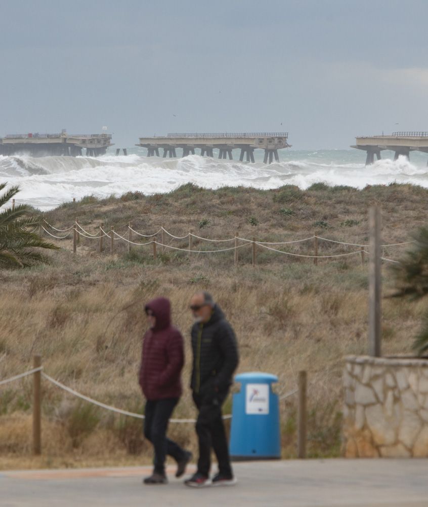 Nuevo derrumbe en el Pantalán del Port de Sagunt