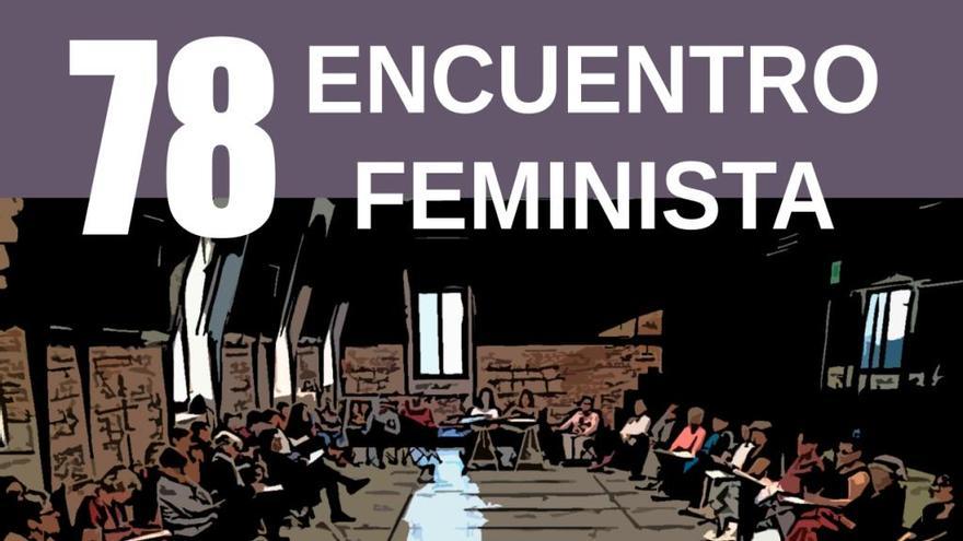 Cartel anunciador del encuentro feminista.