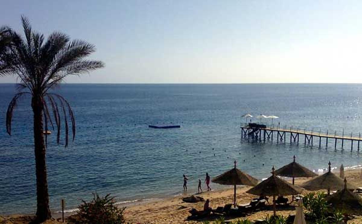 Playa de uno de los resorts de Sharm el Sheik.