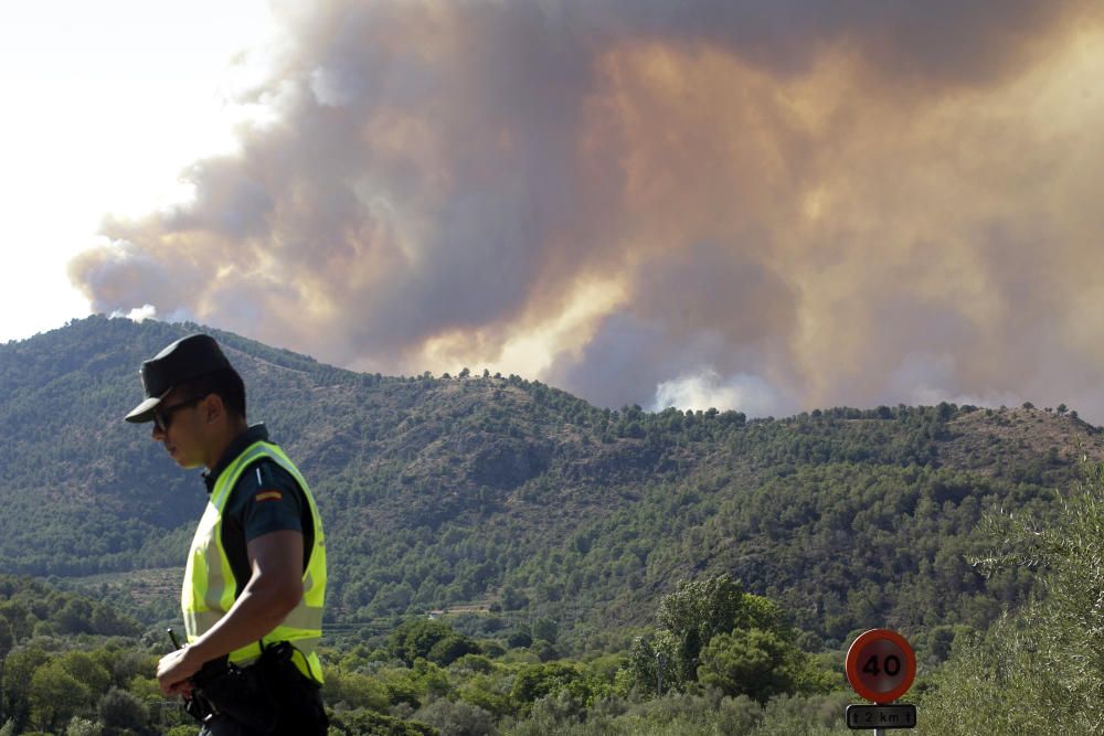 Imagen del incendio de Artana