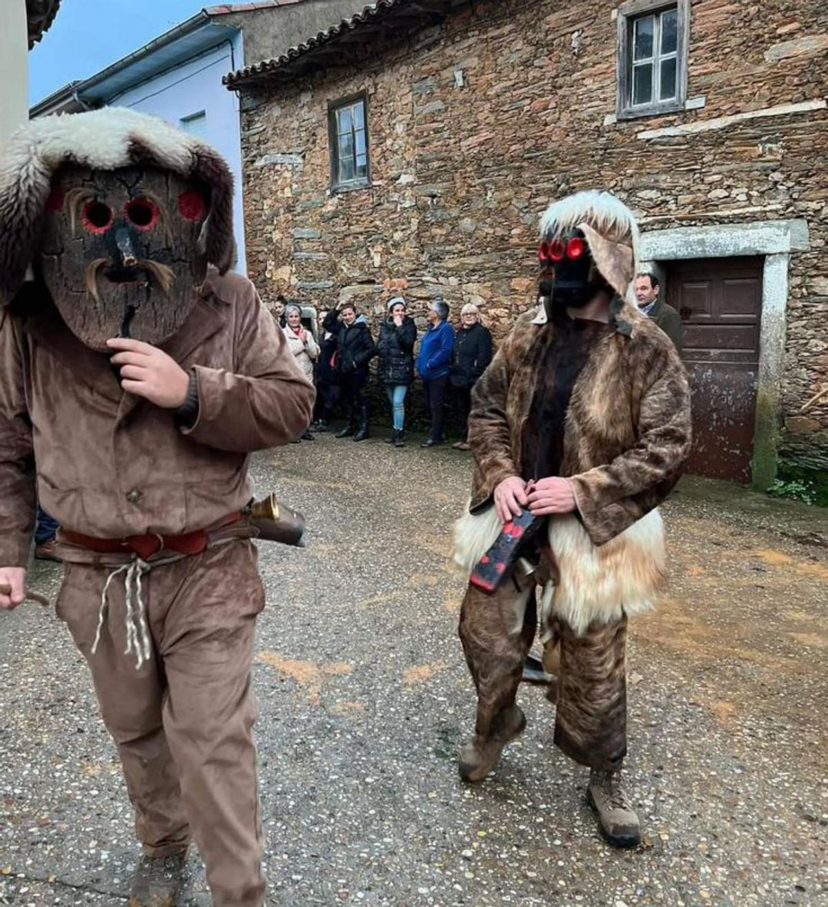 Mascaradas zamoranas, protagonistas en el Carnaval de los Caretos de Braganza