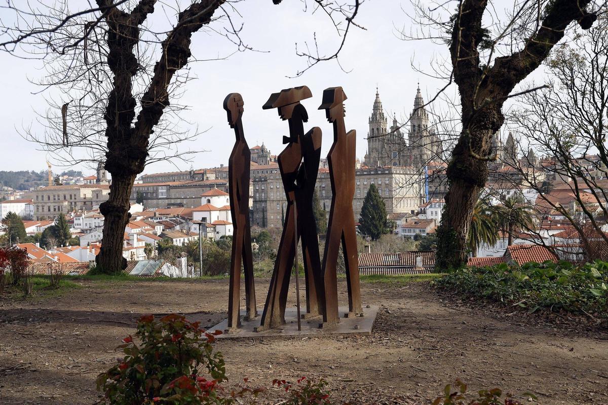 ‘Homenaxe a Carlos Maside’, de Soledad Penalta, no Paseo da Ferradura da Alameda