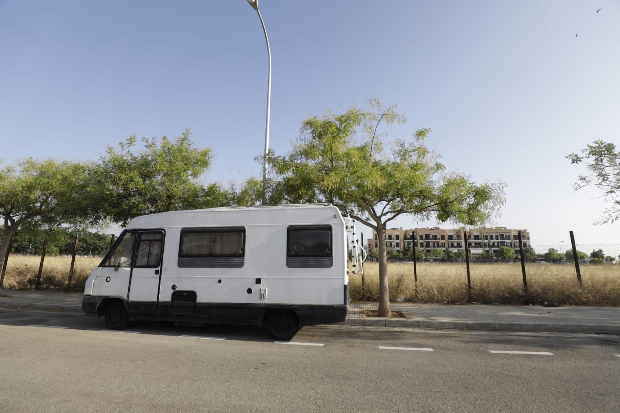 Las caravanas de Ciudad Jardín migran a Son Güells, en Palma