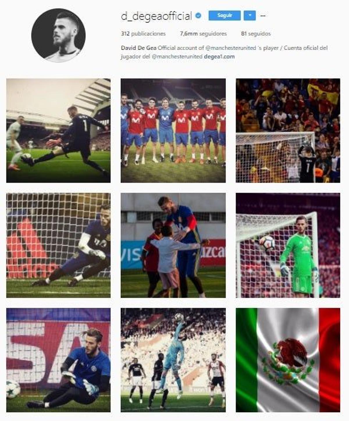 Instagram David De Gea