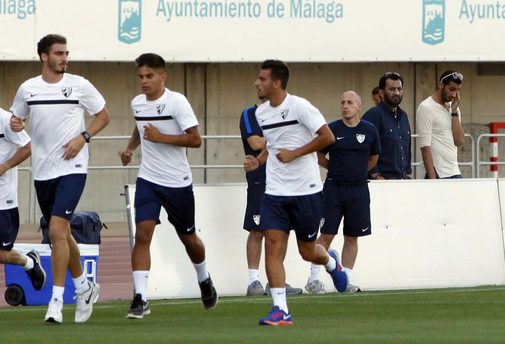 Primer entrenamiento del Málaga CF 2016/17