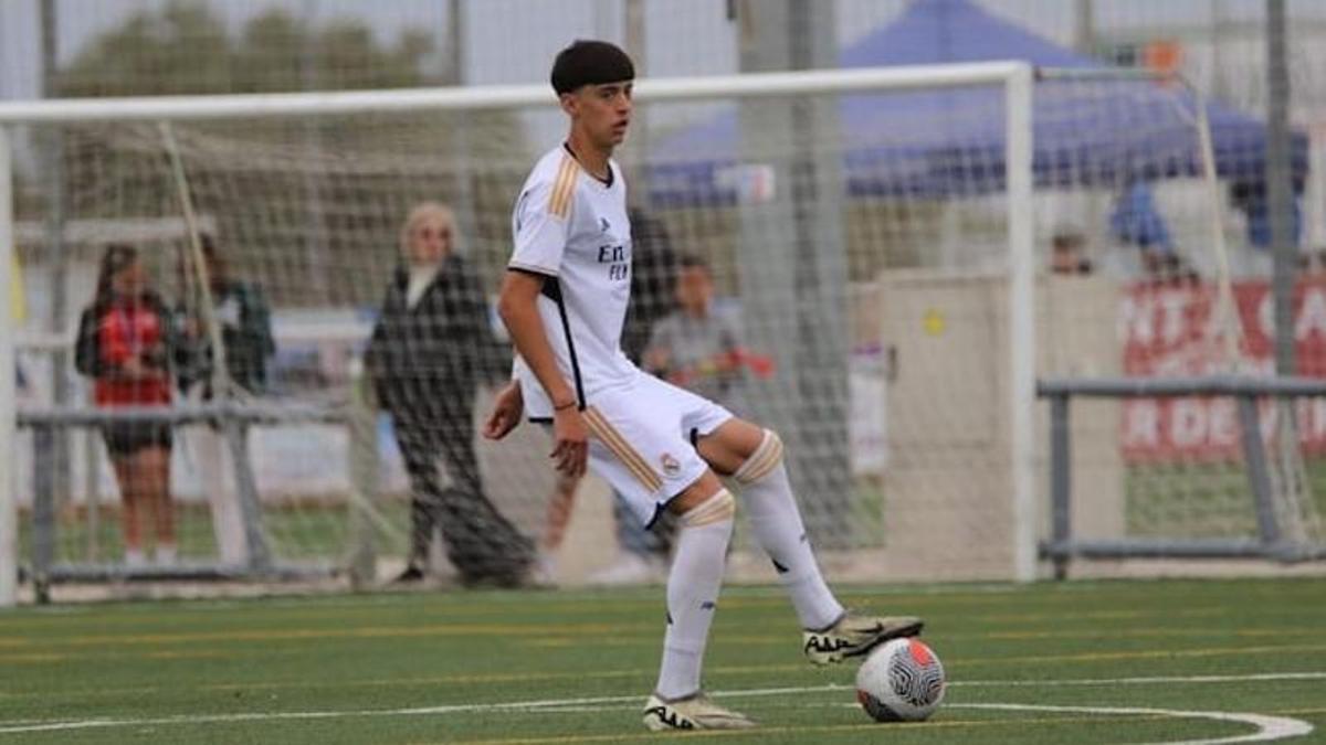 Leo Lemaitre en un partido con el Real Madrid.