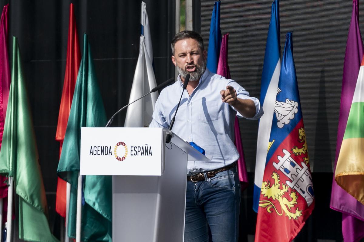 El líder de Vox, Santiago Abascal.