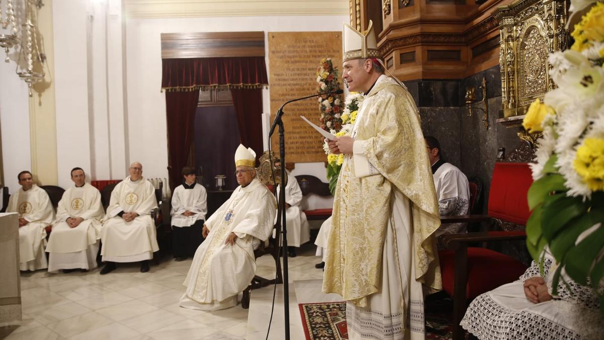 El obispo de Alcalá de Henares, en un momento de la homilía.
