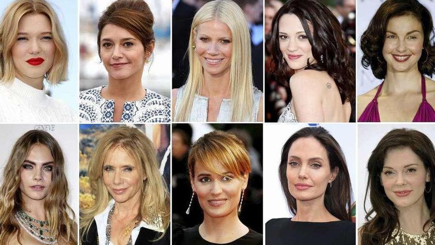 Algunas de las actrices que han denunciado haber sufrido abuso o acoso sexual por parte del productor.