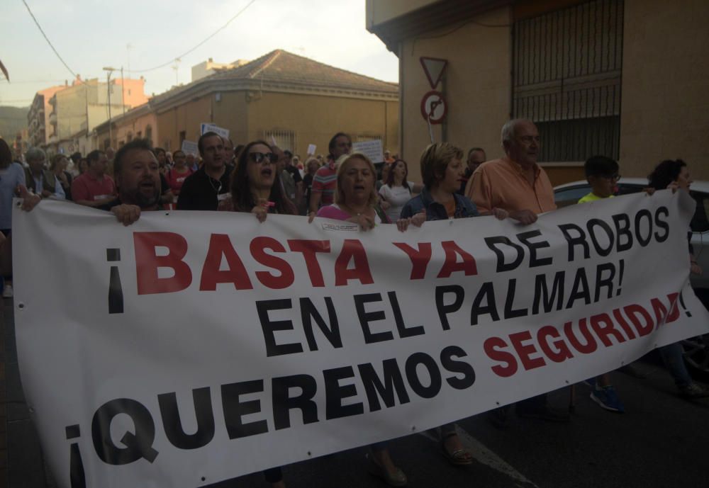 Manifestación de vecinos en El Palmar