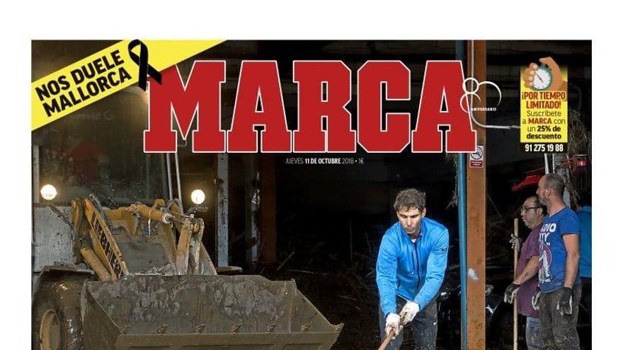 Portada de Marca con Rafel Nadal